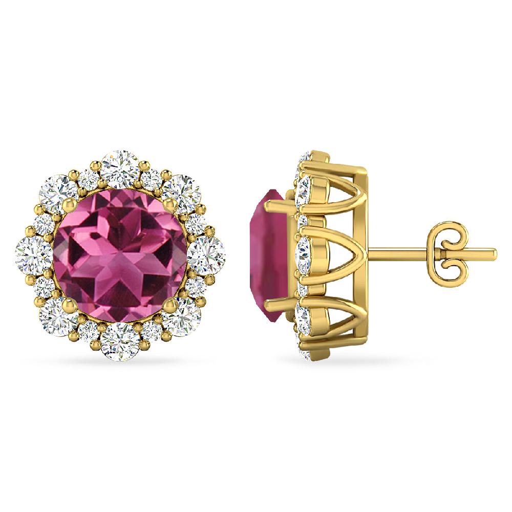 Yellow Gold - Pink Tourmaline