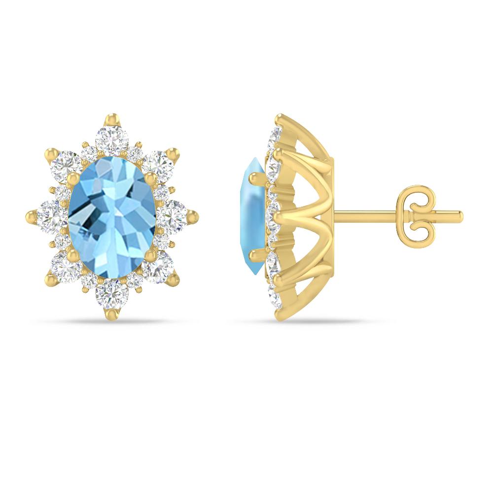 Yellow Gold - Aquamarine