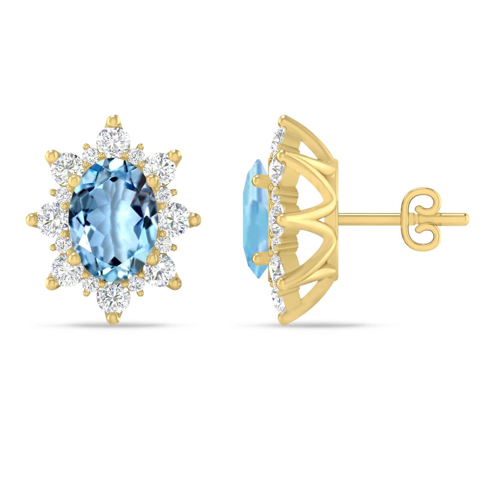 Yellow Gold - Aquamarine