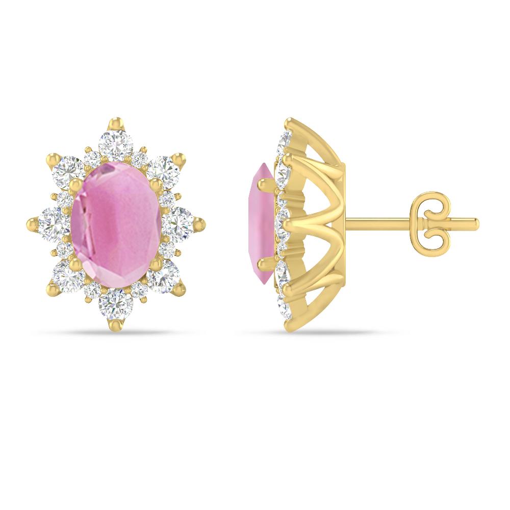 Yellow Gold - Pink Tourmaline