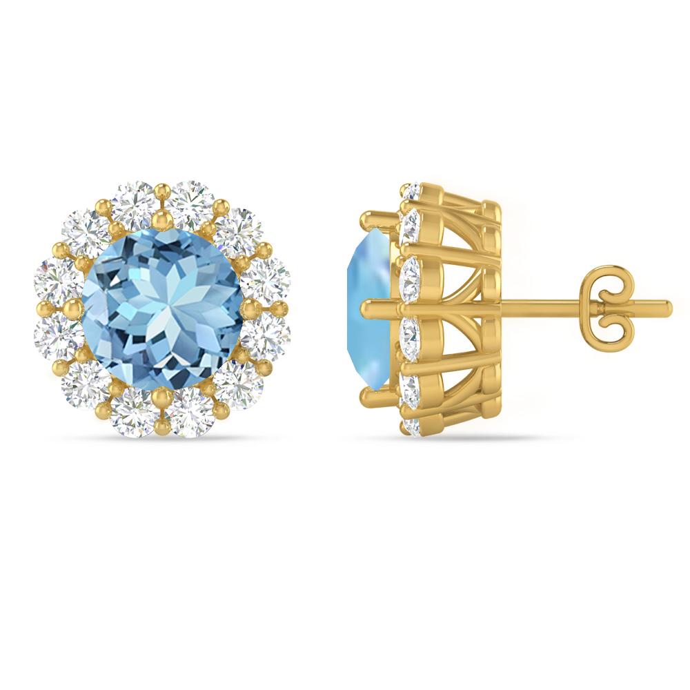 Yellow Gold - Aquamarine