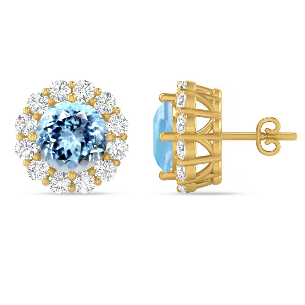 Yellow Gold - Aquamarine