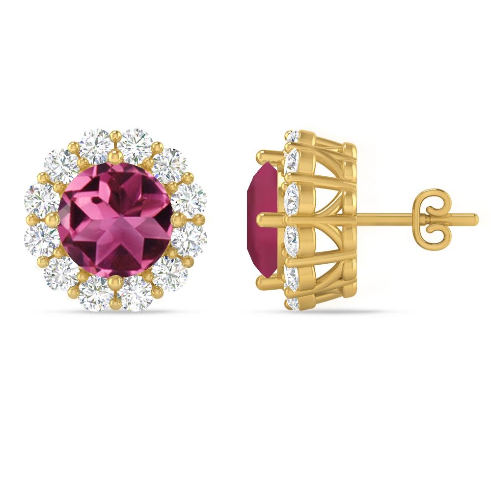 Yellow Gold - Pink Tourmaline