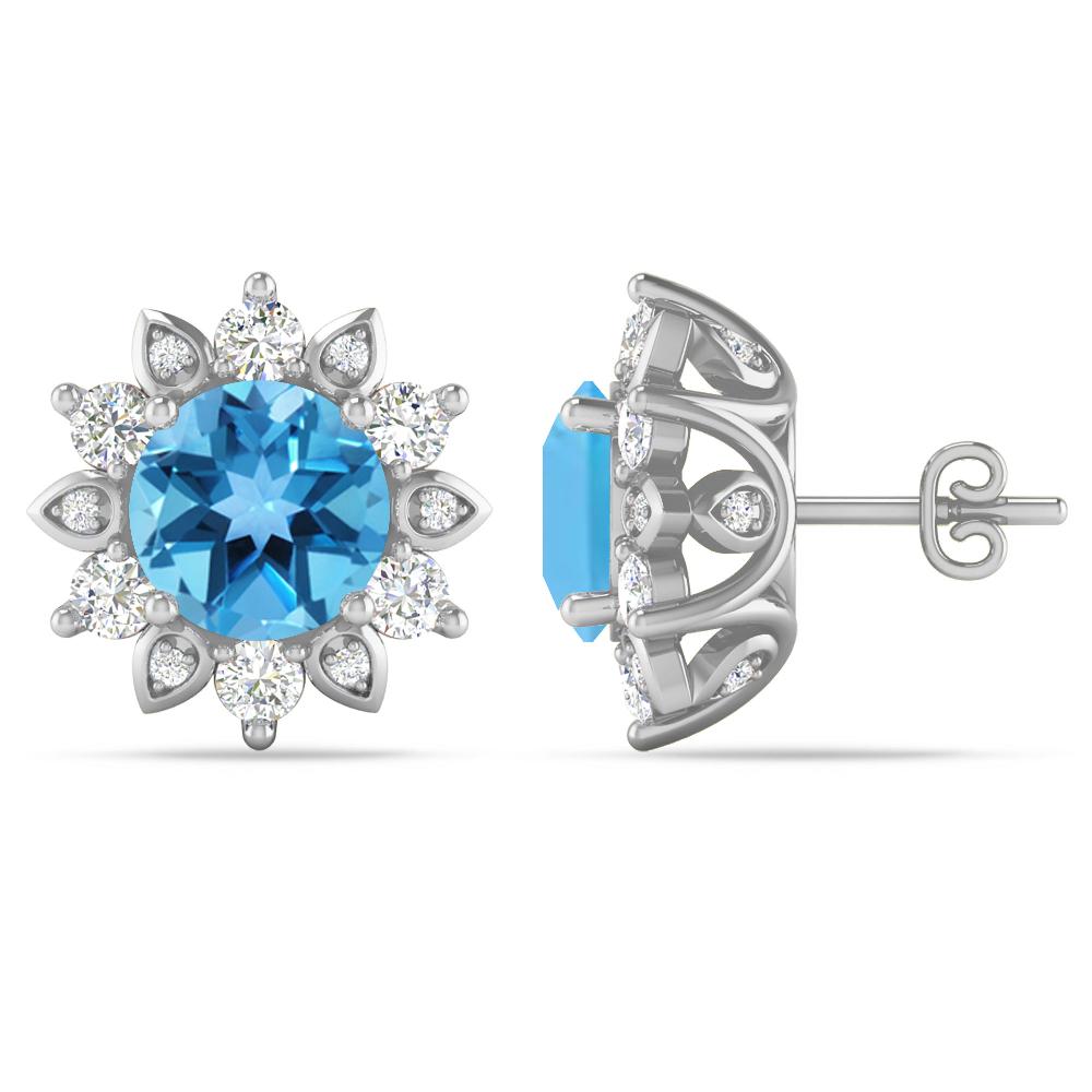 White Gold - Blue Topaz