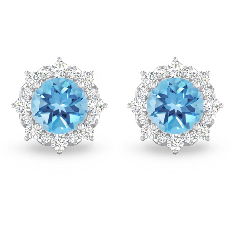 White Gold - Blue Topaz