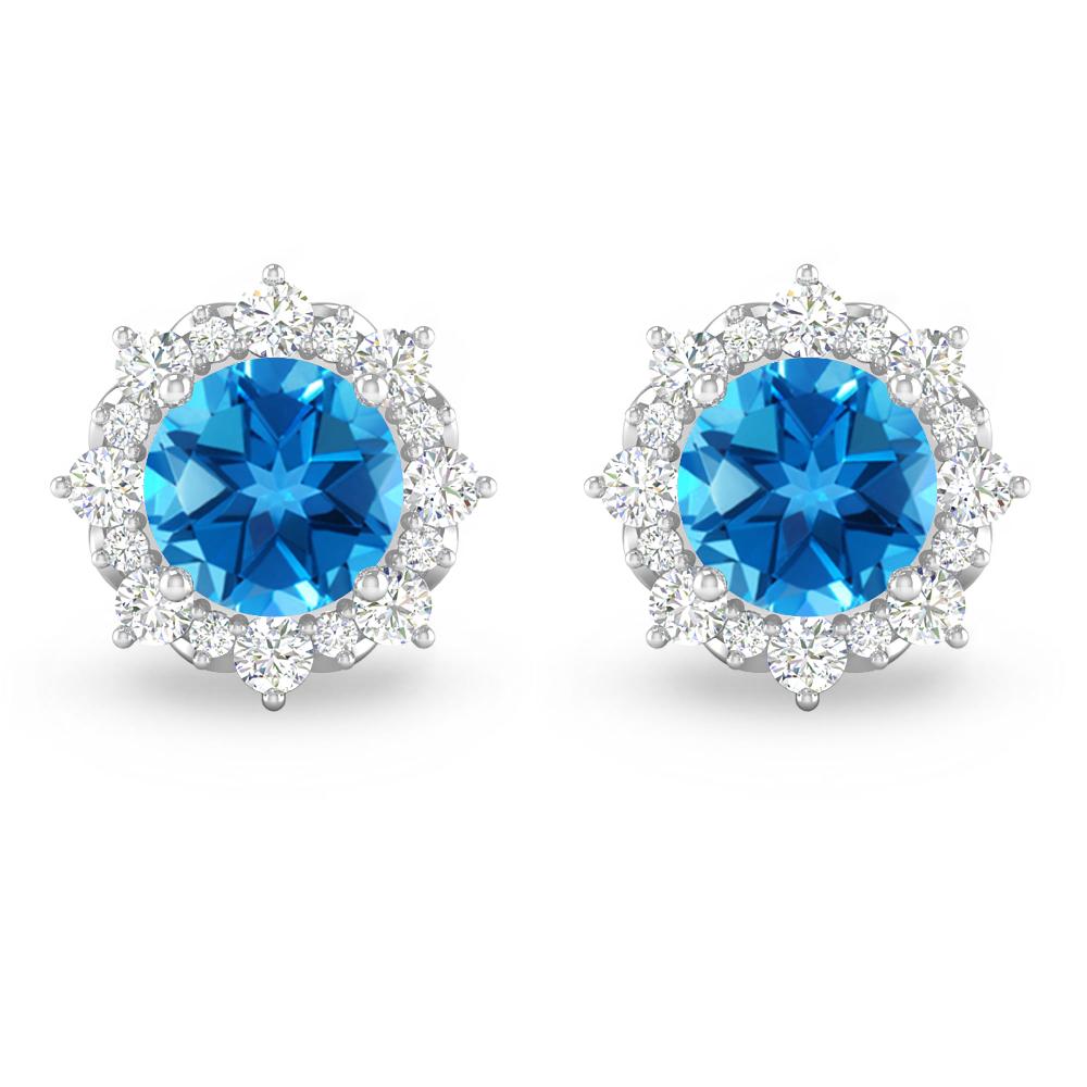 White Gold - Blue Topaz