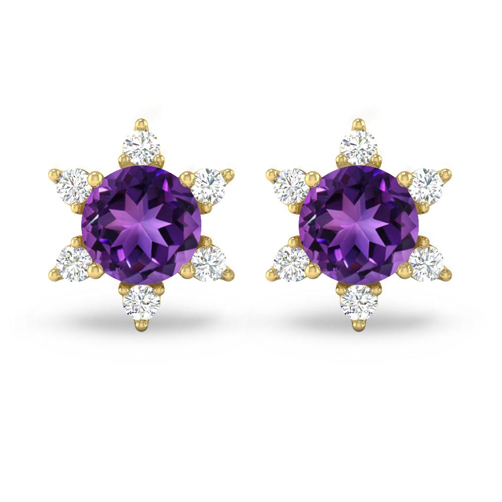 Yellow Gold - Amethyst