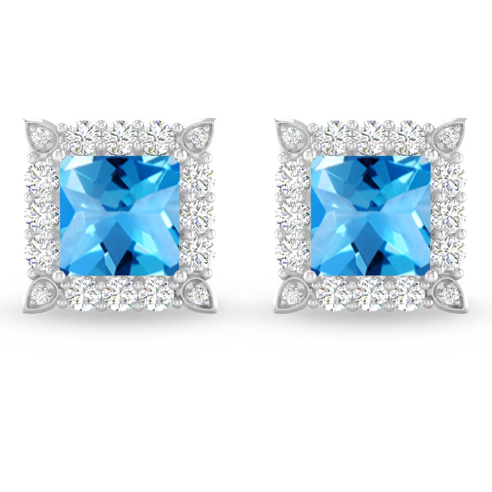 White Gold - Blue Topaz