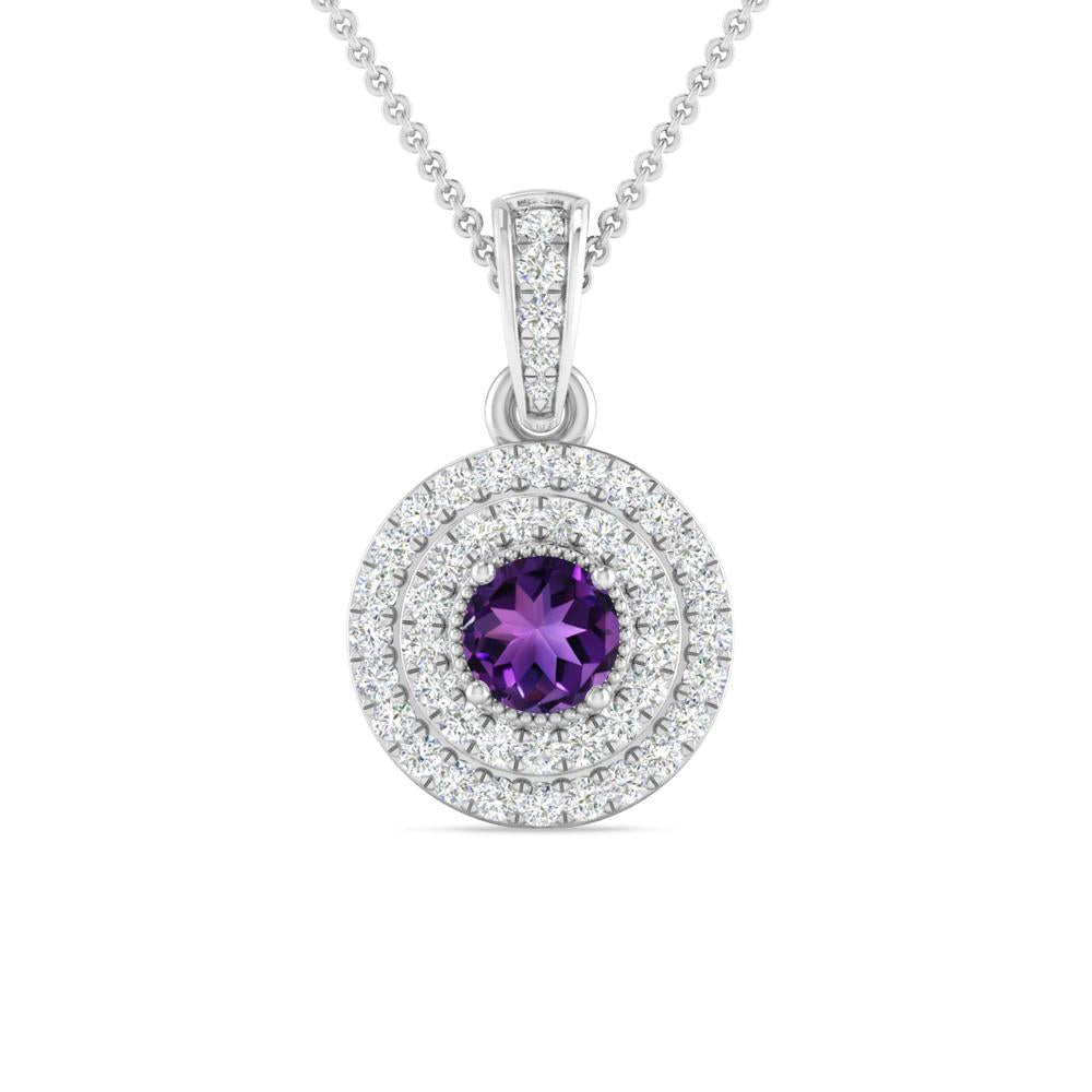 White Gold - Amethyst