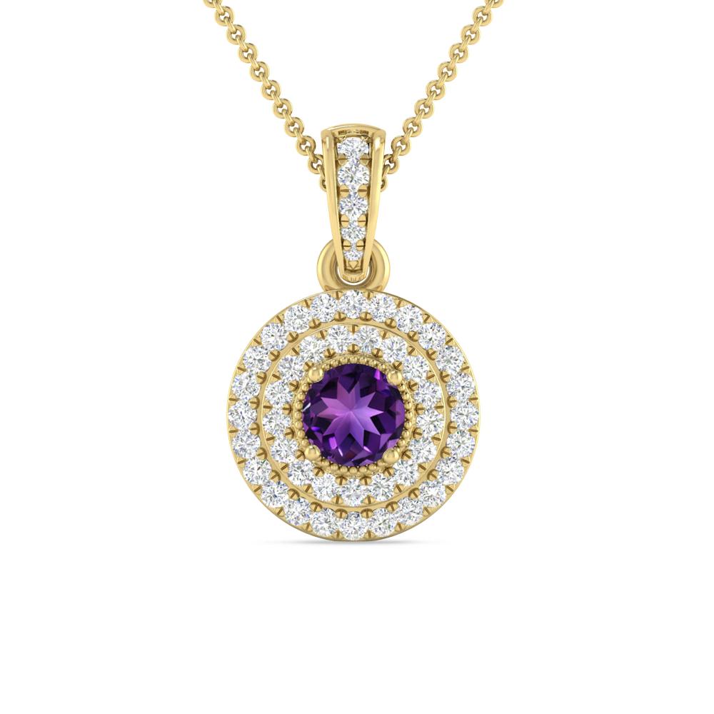 Yellow Gold - Amethyst