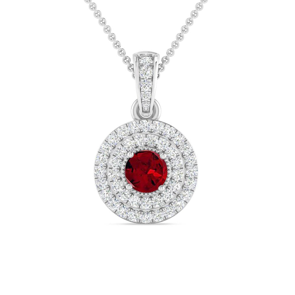 White Gold - Garnet