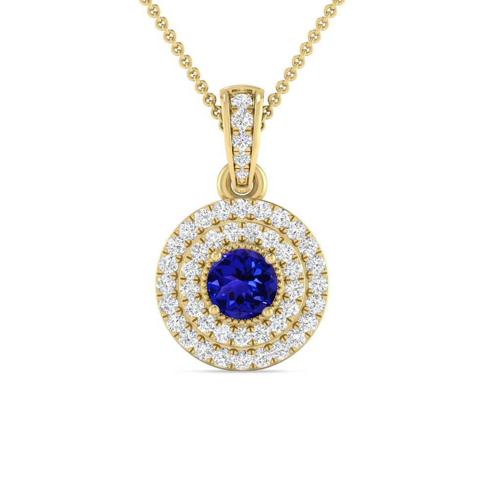 Yellow Gold - Tanzanite