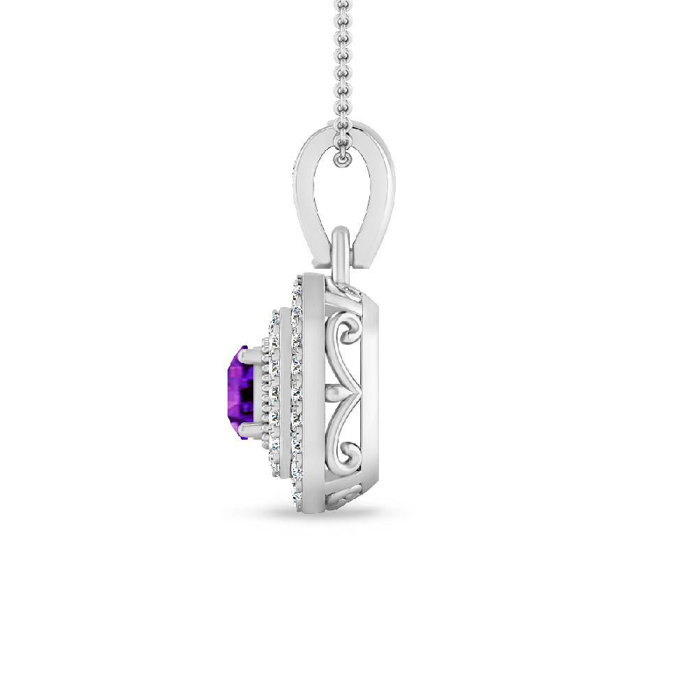 White Gold - Amethyst