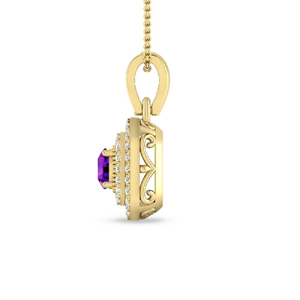 Yellow Gold - Amethyst