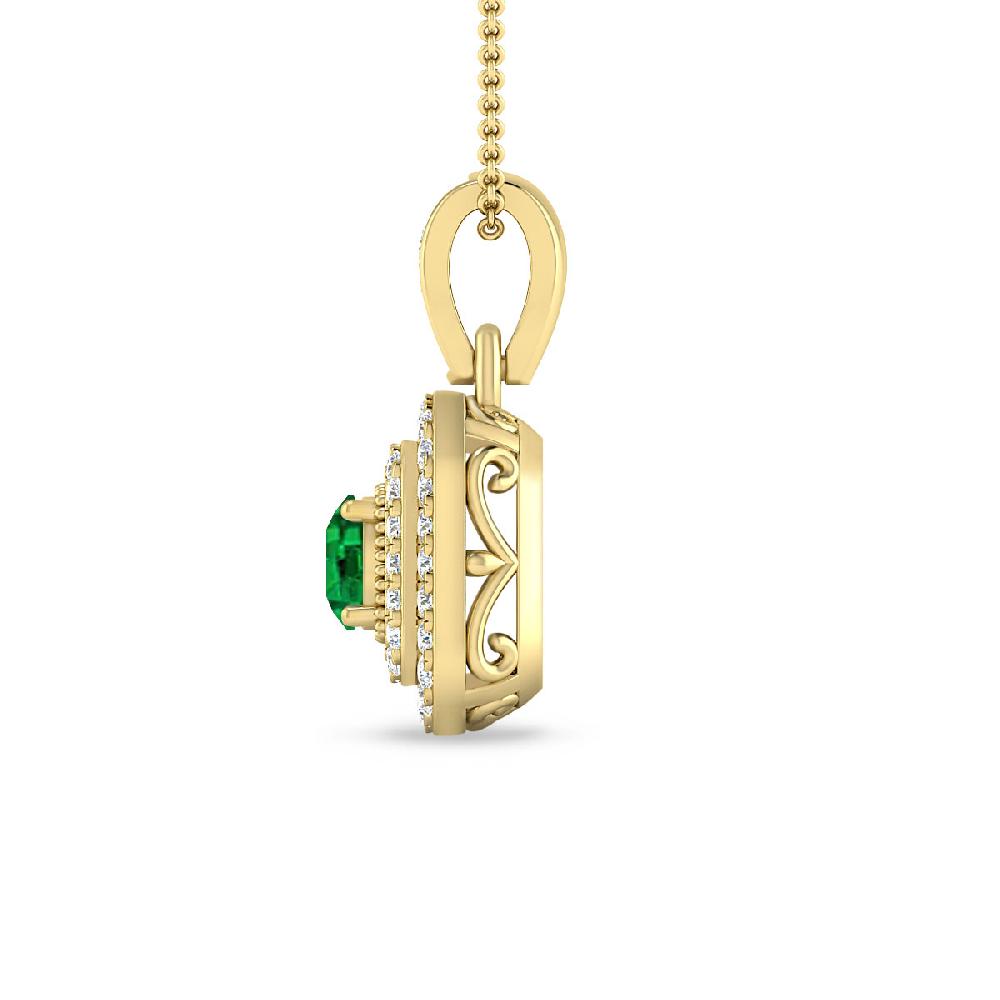 Yellow Gold - Emerald