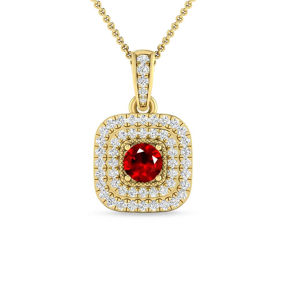 Yellow Gold - Ruby