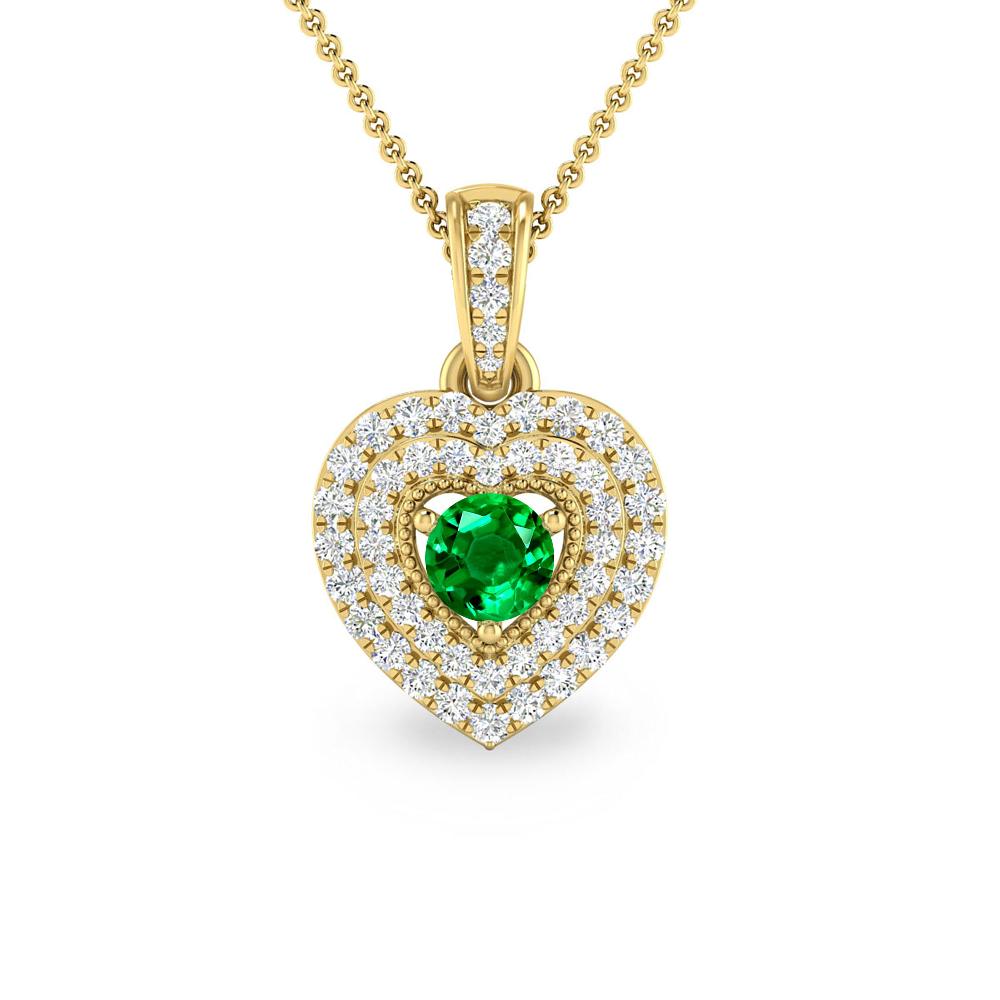 Yellow Gold - Emerald