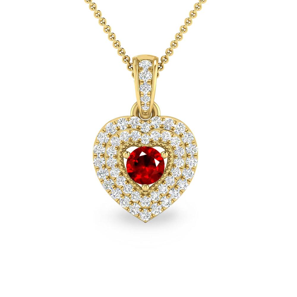 Yellow Gold - Ruby