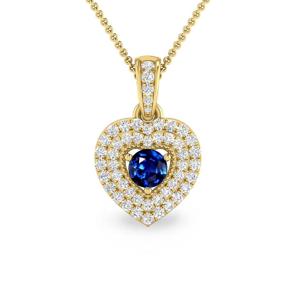 Yellow Gold - Sapphire