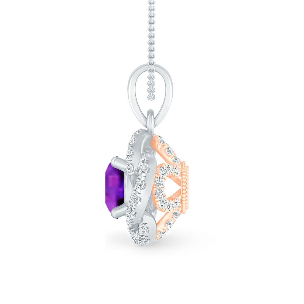 White Gold - Amethyst