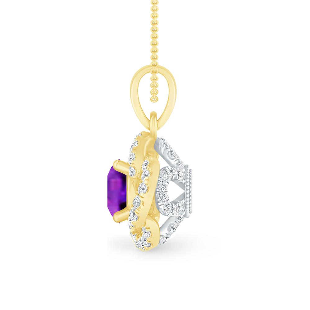 Yellow Gold - Amethyst