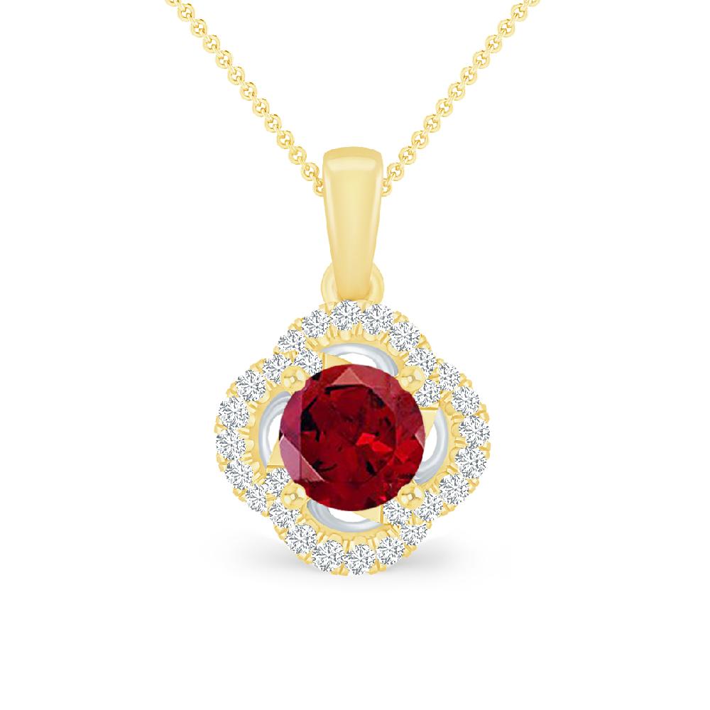 Yellow Gold - Garnet