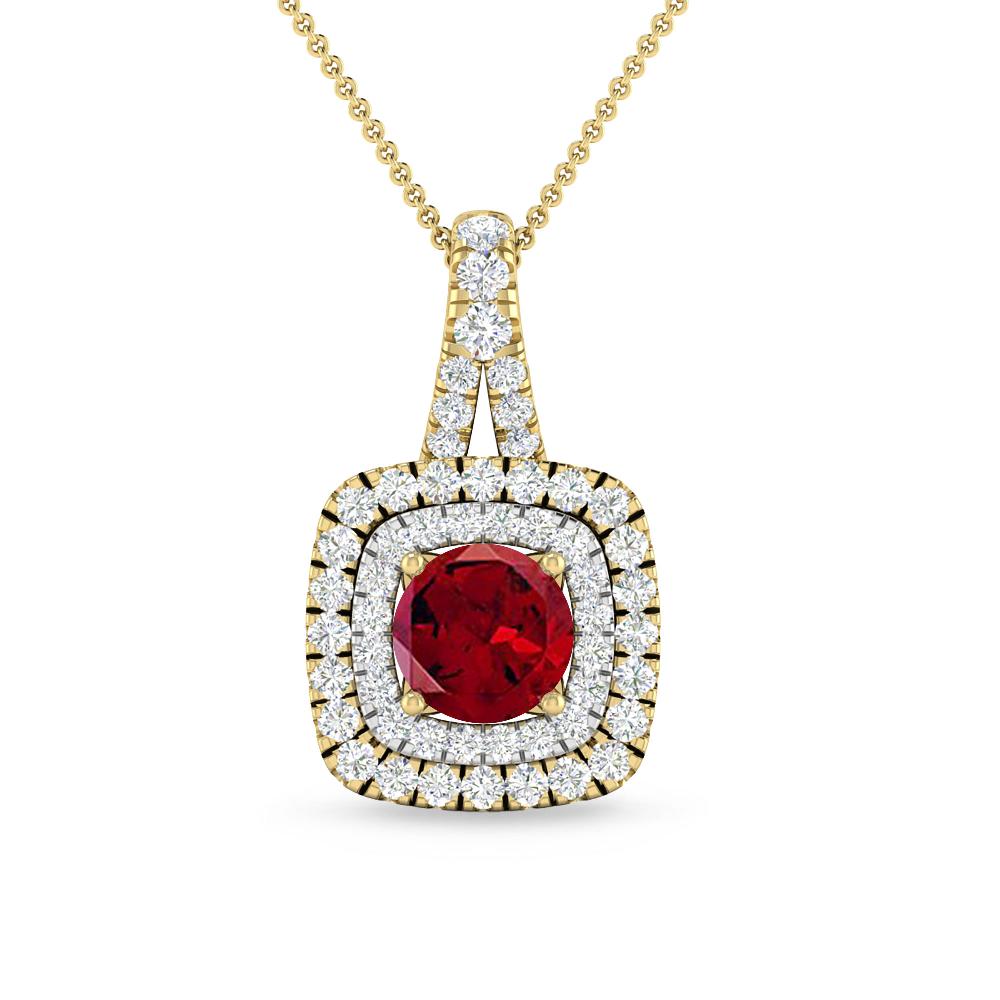 Yellow Gold - Garnet