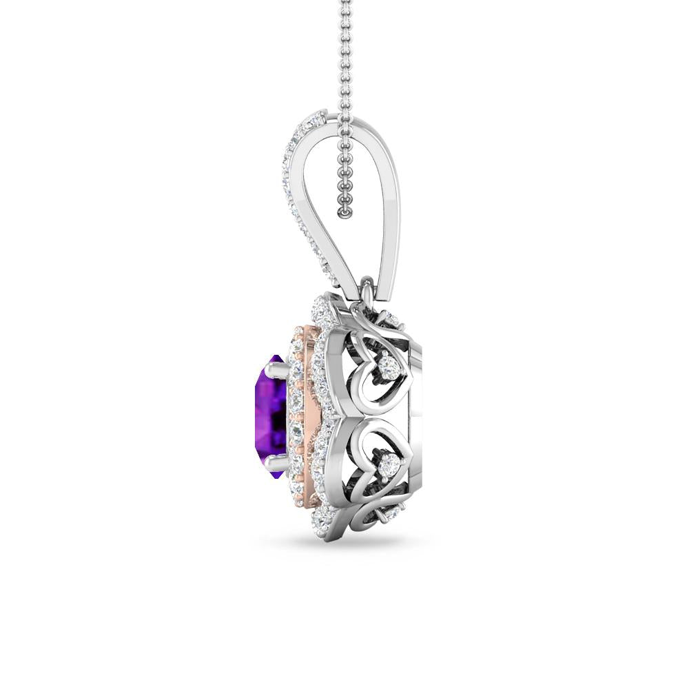 White Gold - Amethyst