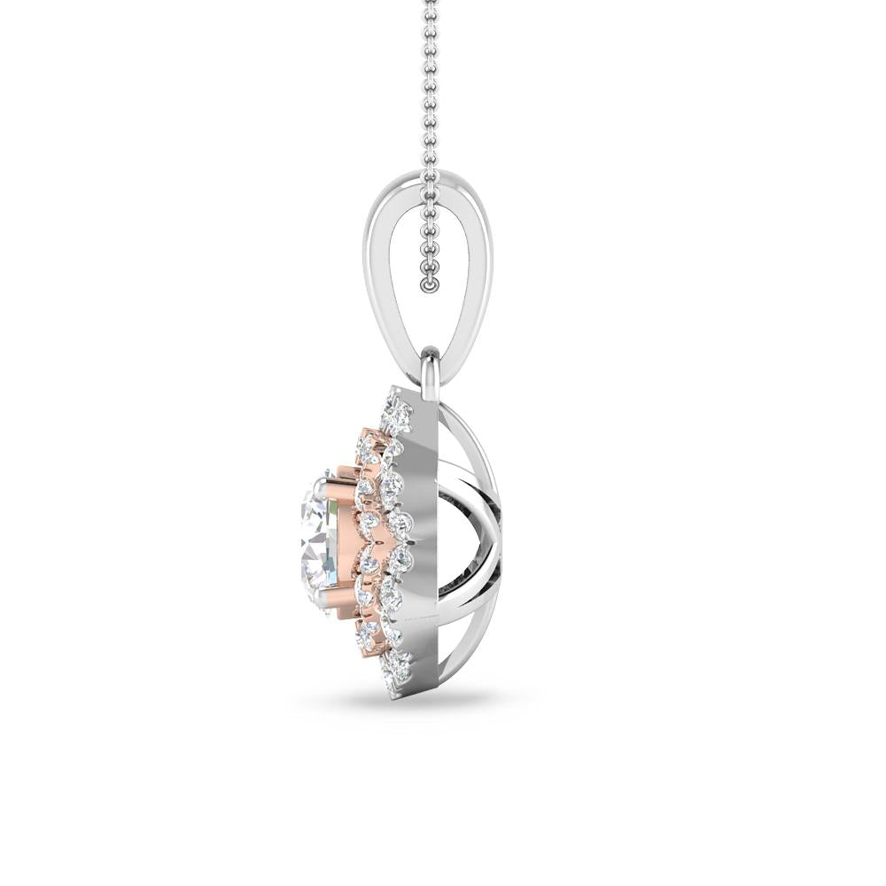 White Gold/Rose Gold - Diamond