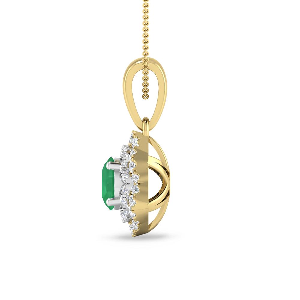 Yellow Gold/White Gold - Emerald