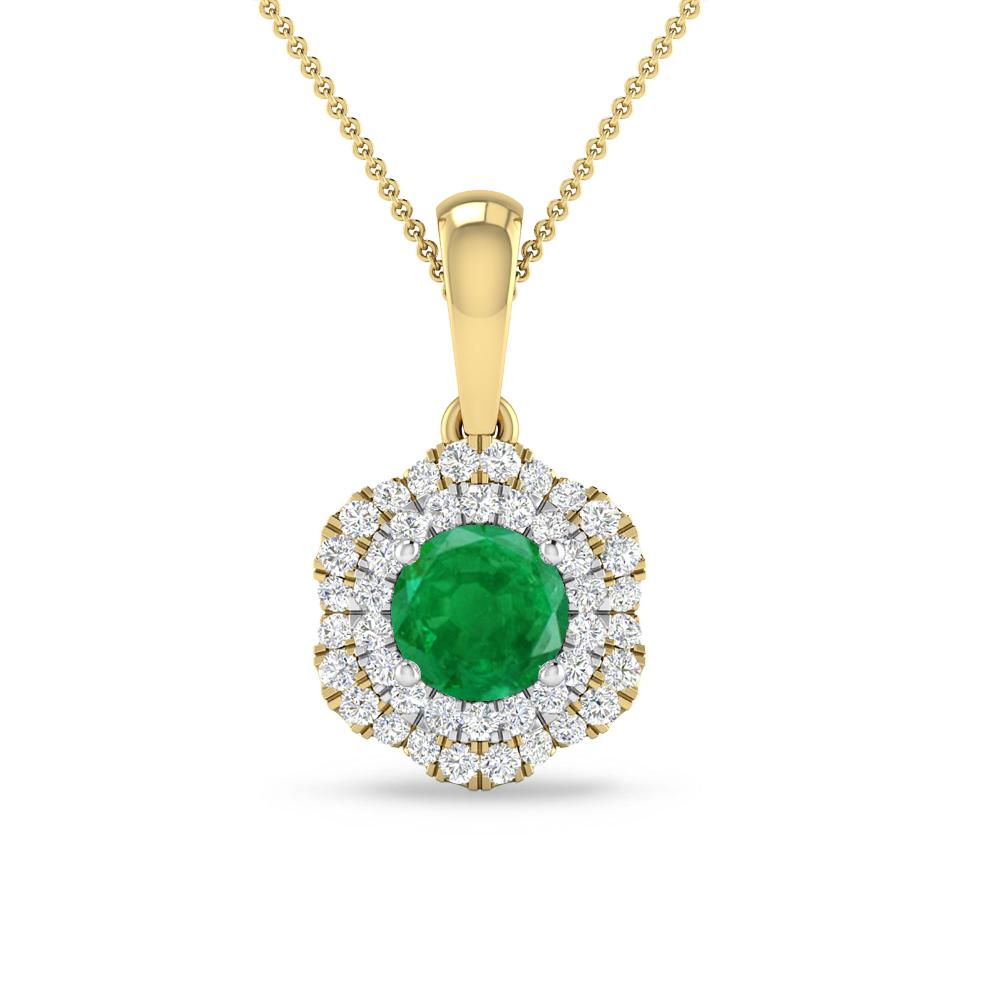 Yellow Gold/White Gold - Emerald