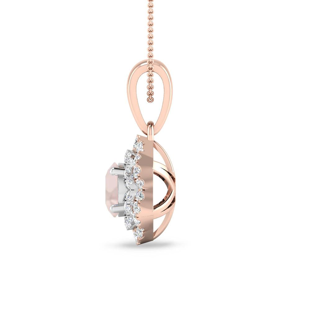 Rose Gold/White Gold - Morganite