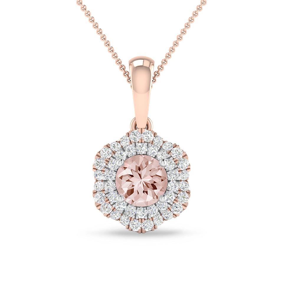 Rose Gold/White Gold - Morganite