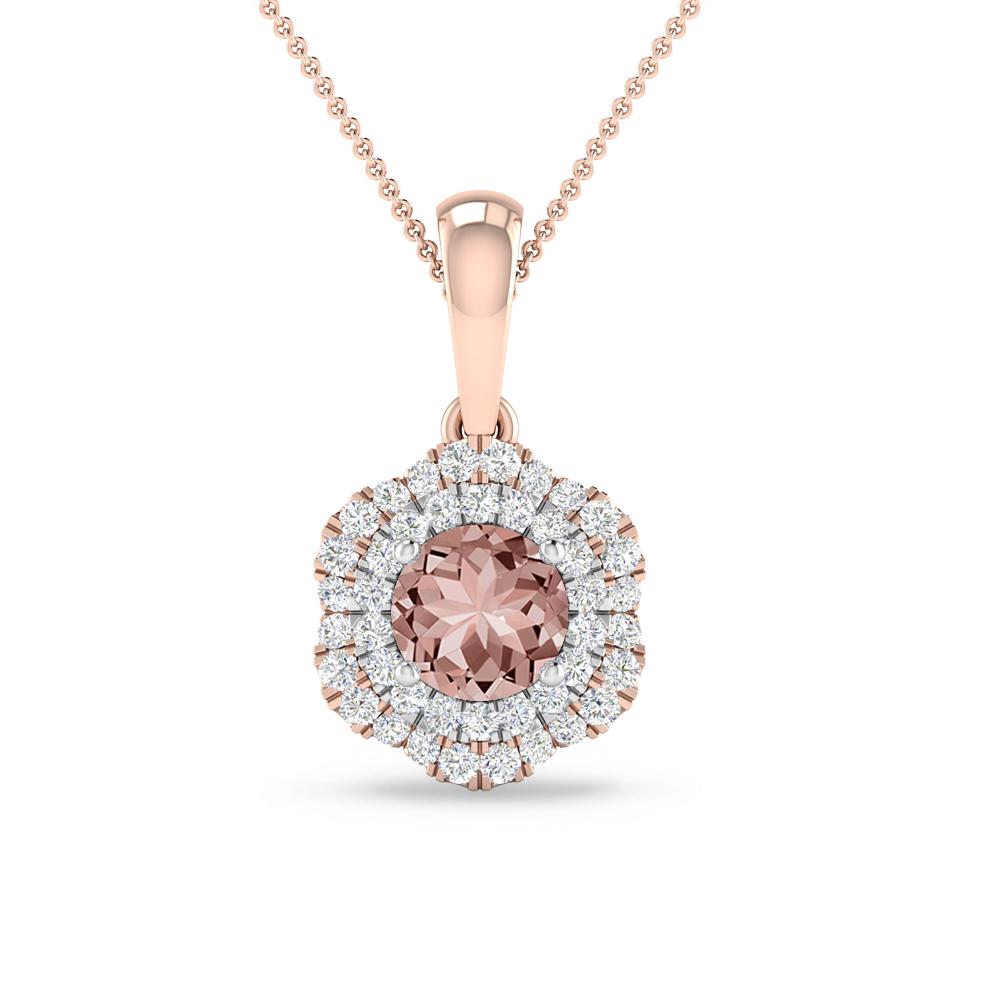 Rose Gold/White Gold - Morganite