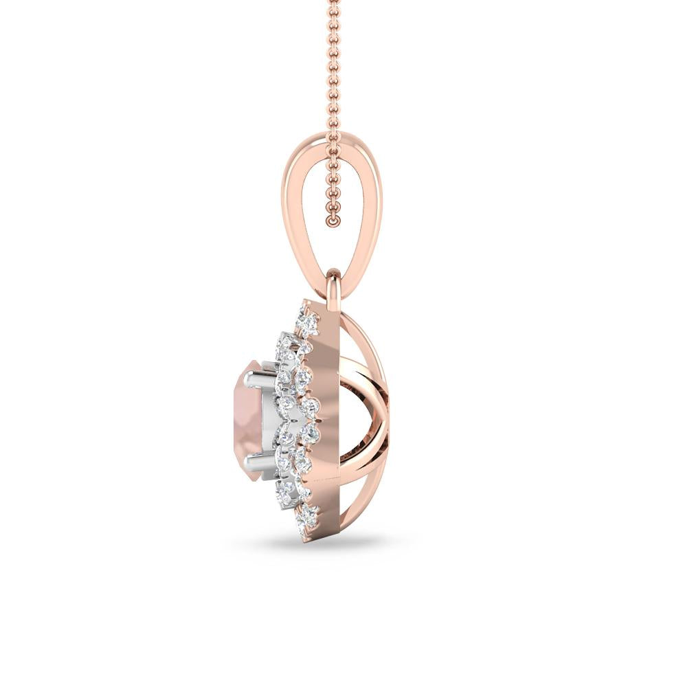 Rose Gold/White Gold - Morganite