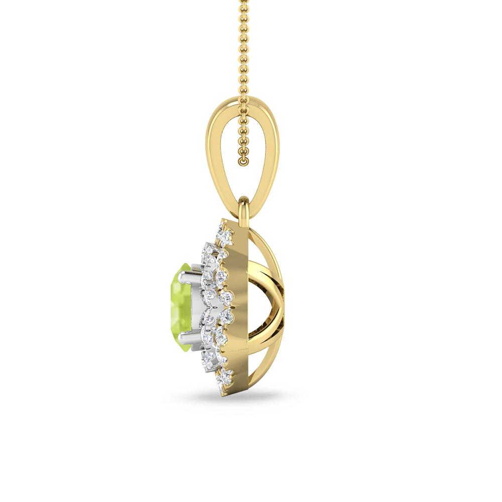 Yellow Gold/White Gold - Peridot