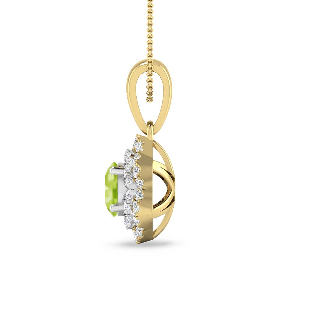 Yellow Gold/White Gold - Peridot