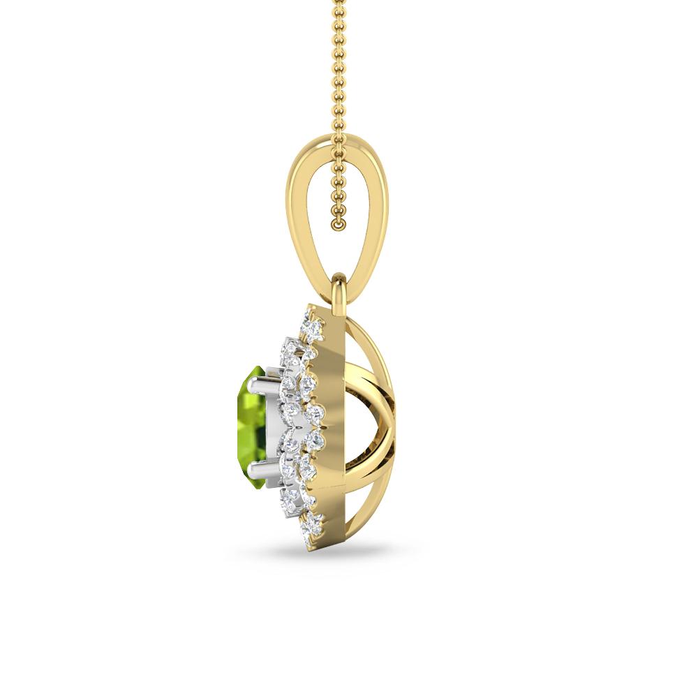 Yellow Gold/White Gold - Peridot