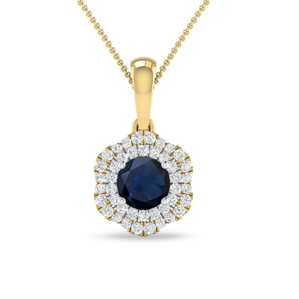 Yellow Gold/White Gold - Sapphire