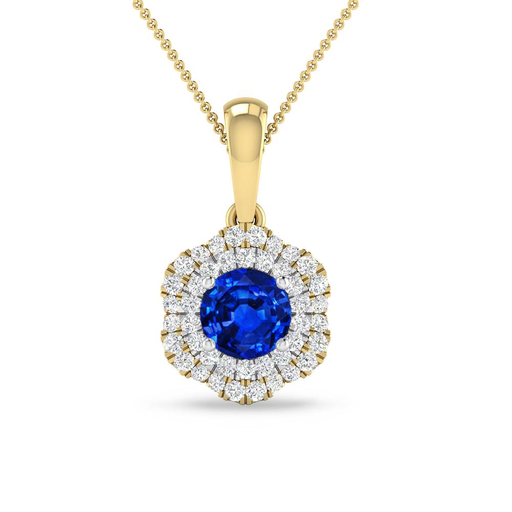 Yellow Gold/White Gold - Sapphire