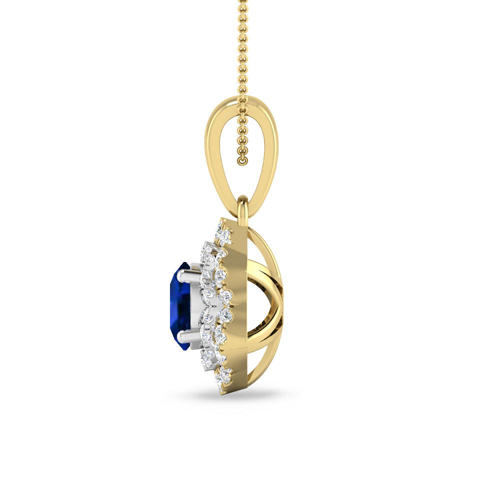 Yellow Gold/White Gold - Sapphire