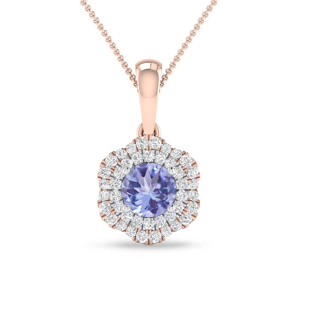 Rose Gold/White Gold - Tanzanite