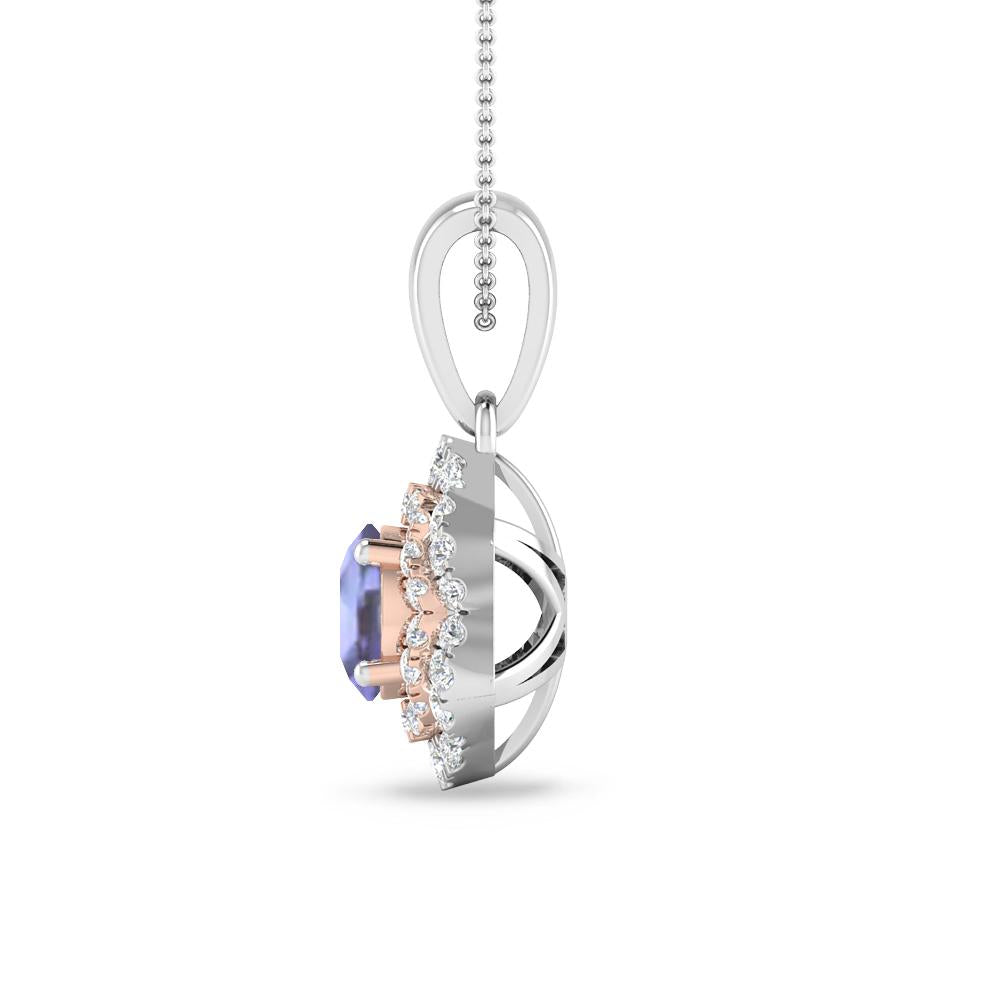 White Gold/Rose Gold - Tanzanite