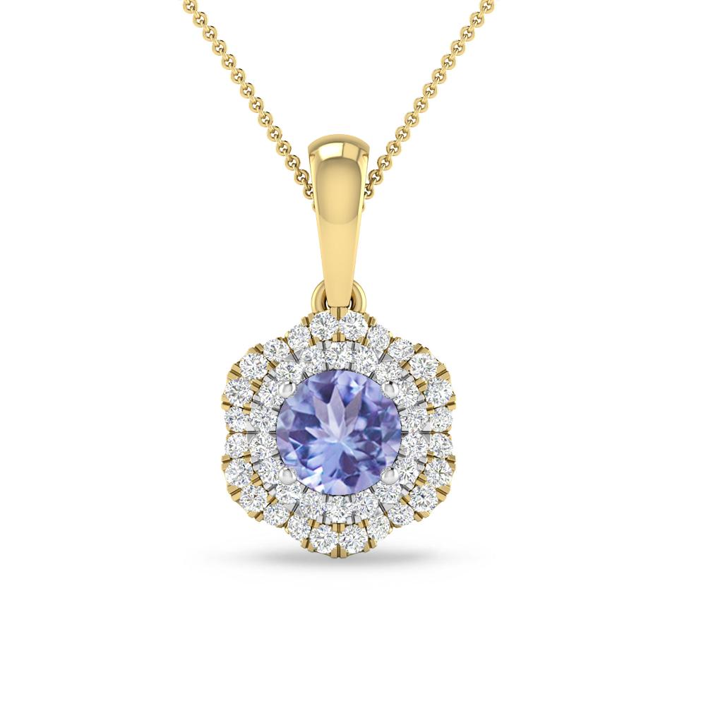 Yellow Gold/White Gold - Tanzanite