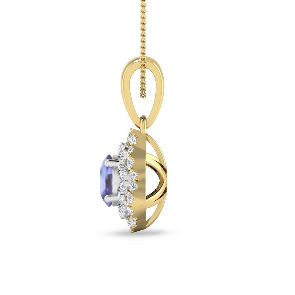 Yellow Gold/White Gold - Tanzanite