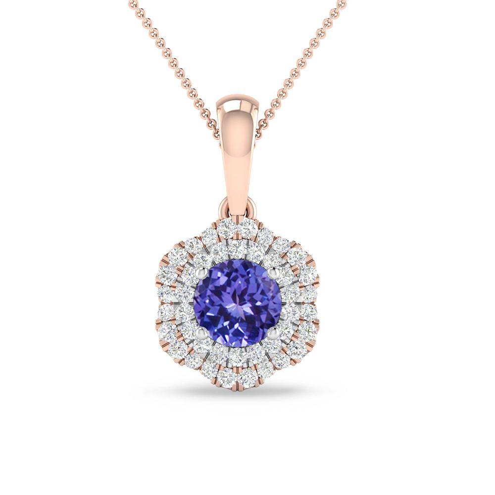 Rose Gold/White Gold - Tanzanite