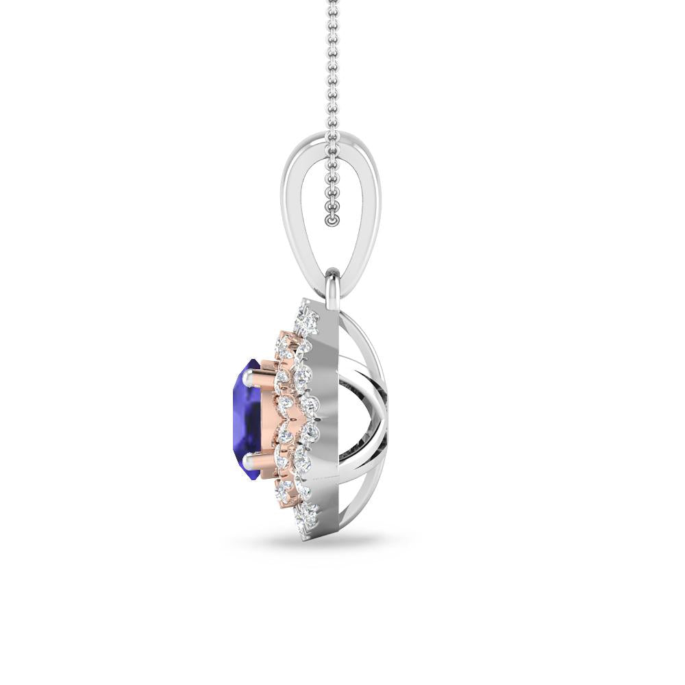 White Gold/Rose Gold - Tanzanite