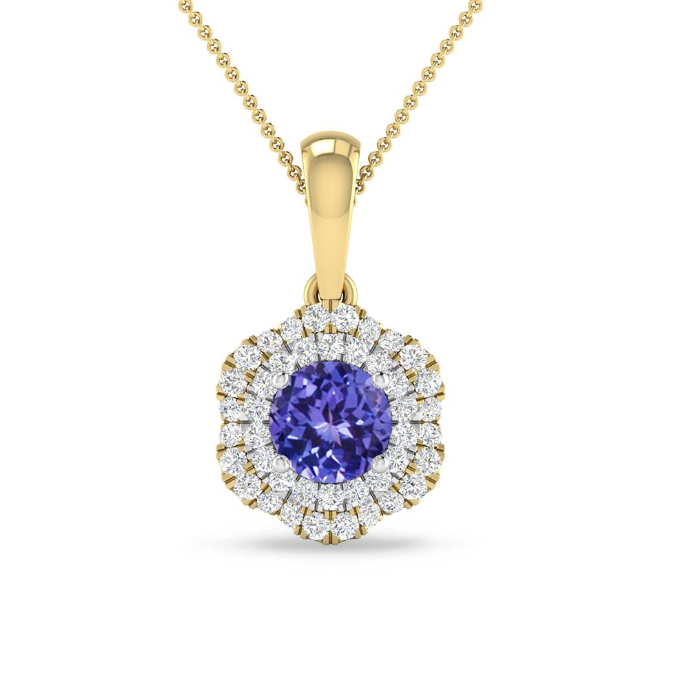 Yellow Gold/White Gold - Tanzanite