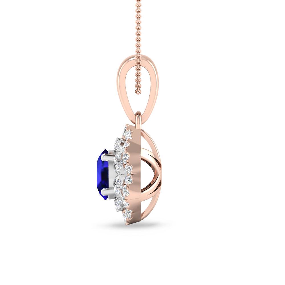 Rose Gold/White Gold - Tanzanite