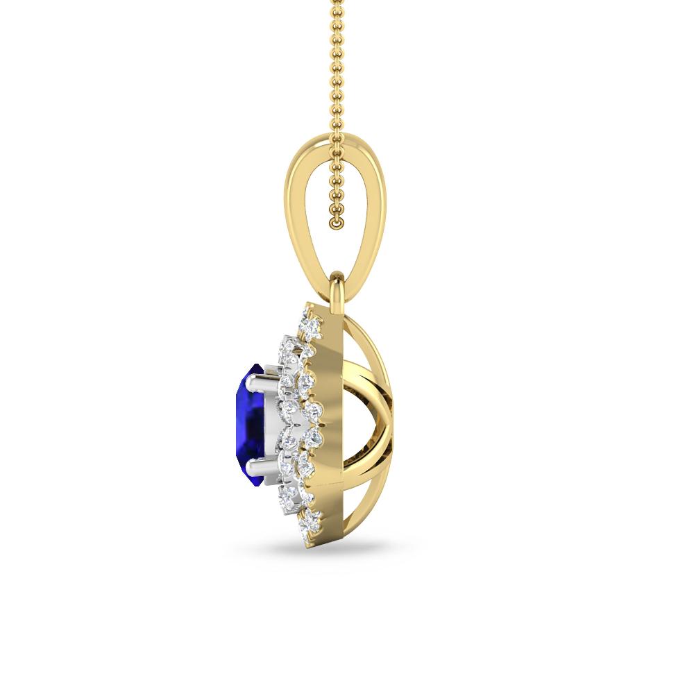 Yellow Gold/White Gold - Tanzanite